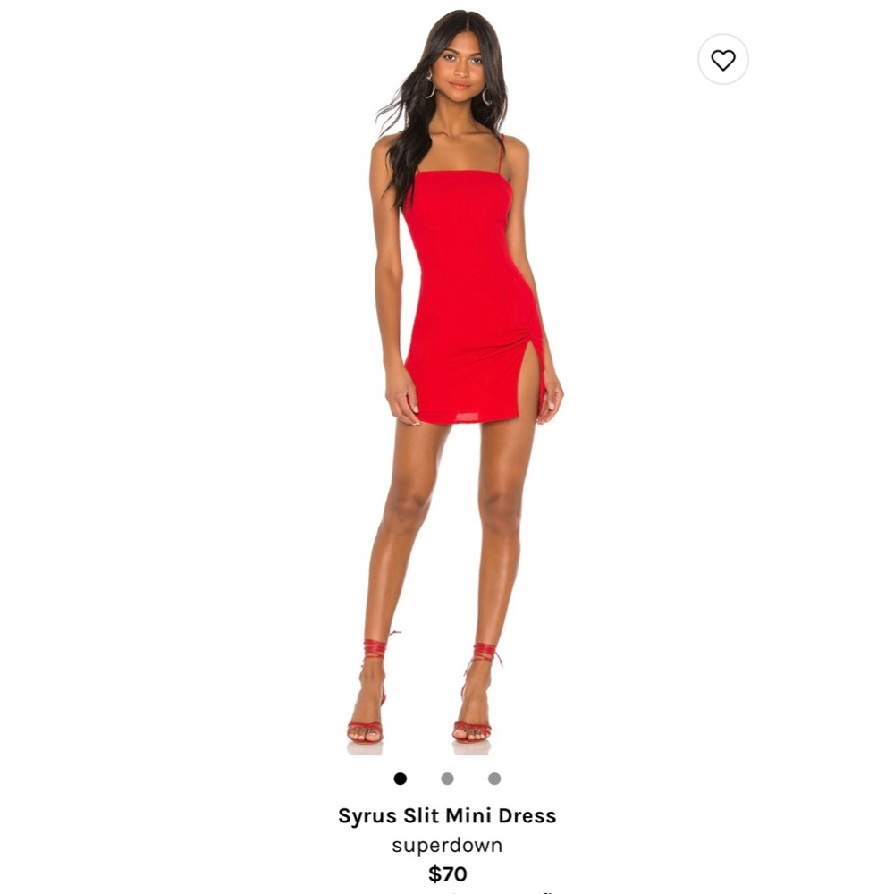 NWT - Syrus Slit Mini Dress - Revolve Superdown - Red - Medium